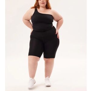 Girlfriend collective long compressive biker shorts